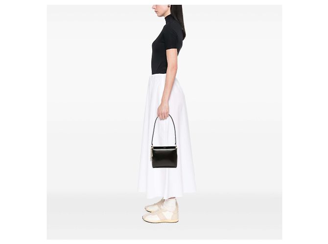 Salvatore Ferragamo Borsa a tracolla Ferragamo in pelle nera Gancini Nero - vista 6
