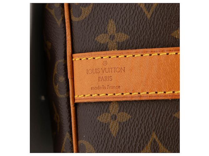 Louis Vuitton Marrone Monogram Keepall Bandouliere 55 - vista 5