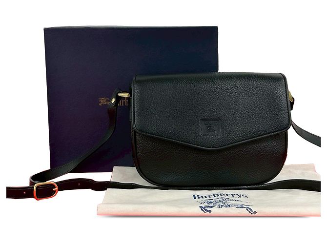 Borsa a tracolla Burberry in pelle nera Nero - vista 10