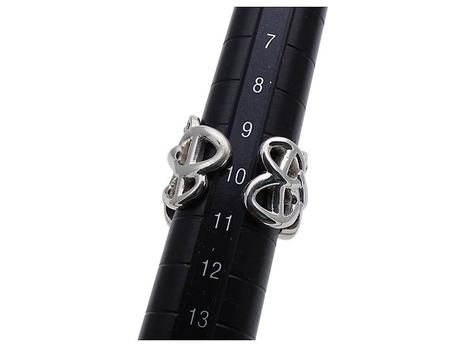 Ring Hermès Anello a fascia in argento 925 Hermes - vista 10