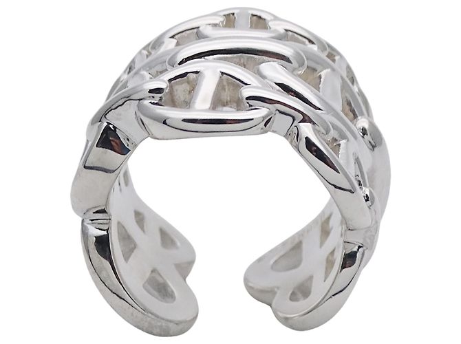 Ring Hermès Anello a fascia in argento 925 Hermes - vista 3