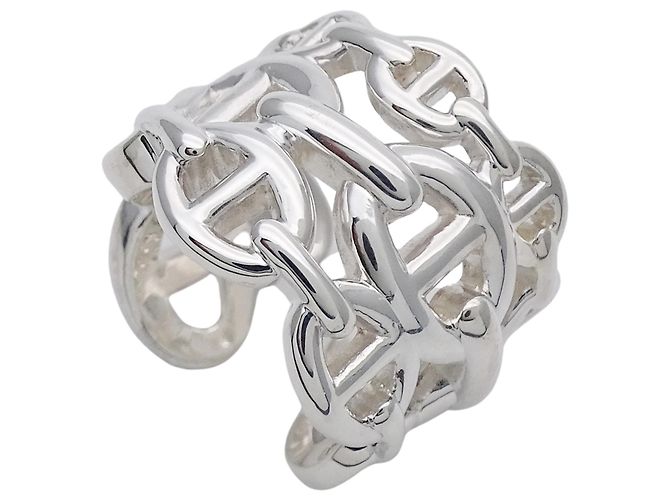 Ring Hermès Anello a fascia in argento 925 Hermes - vista 4