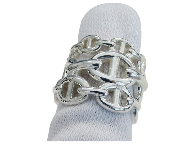 Ring Hermès Anello a fascia in argento 925 Hermes - vista 7