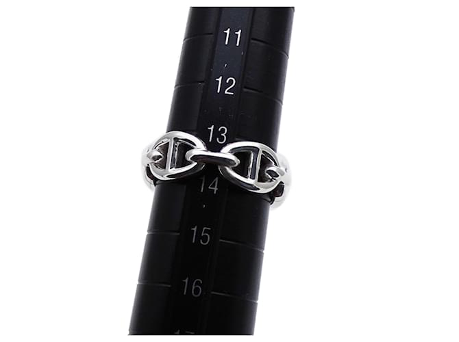 Ring Anello Hermès Silver Band Argento - vista 11