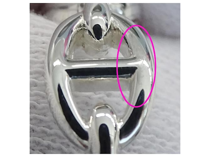 Ring Anello Hermès Silver Band Argento - vista 13