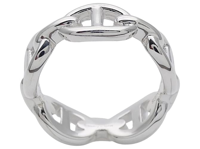 Ring Anello Hermès Silver Band Argento - vista 3