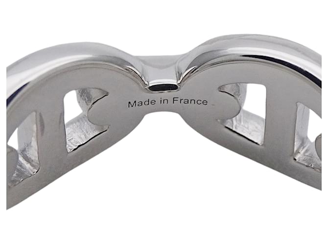 Ring Anello Hermès Silver Band Argento - vista 6