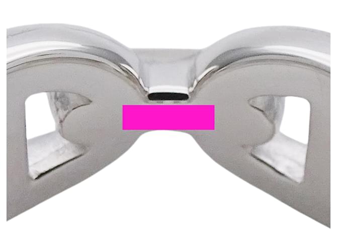 Ring Anello Hermès Silver Band Argento - vista 8