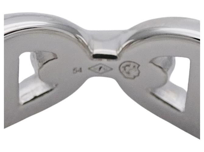 Ring Anello Hermès Silver Band Argento - vista 9