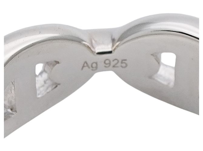 Ring Hermès Anello Chaine d'Ancre in Argento 925 Hermes - vista 9