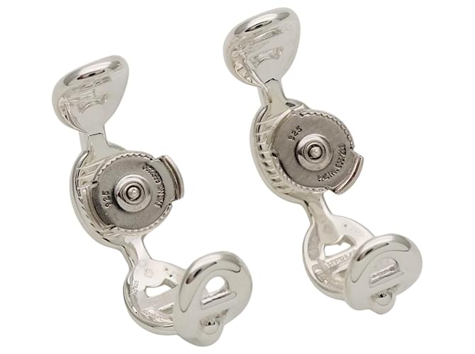 Hermès Orecchini Chaine d'Ancre Enchainée Hermes Argento - vista 5