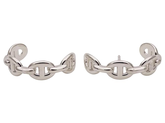 Hermès Orecchini Chaine d'Ancre Enchainée Hermes Argento - vista 9