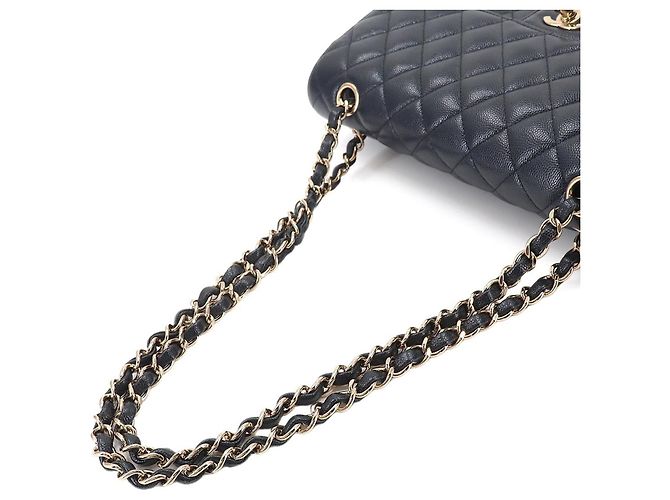 Timeless Borsa a Spalla Chanel Matelasse 25 Chain Blu navy - Ansicht 6