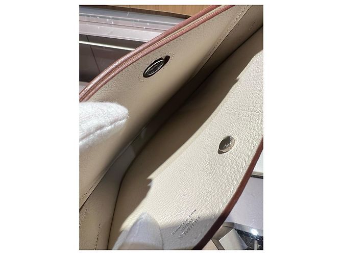 Bolso Hermès Perspective Cavaliere Castaño Blanco - vista 7