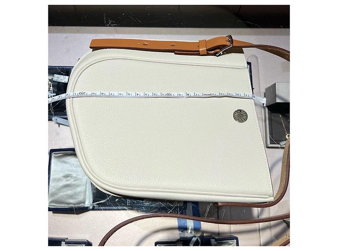 Bolso Hermès Perspective Cavaliere Castaño Blanco - vista 8