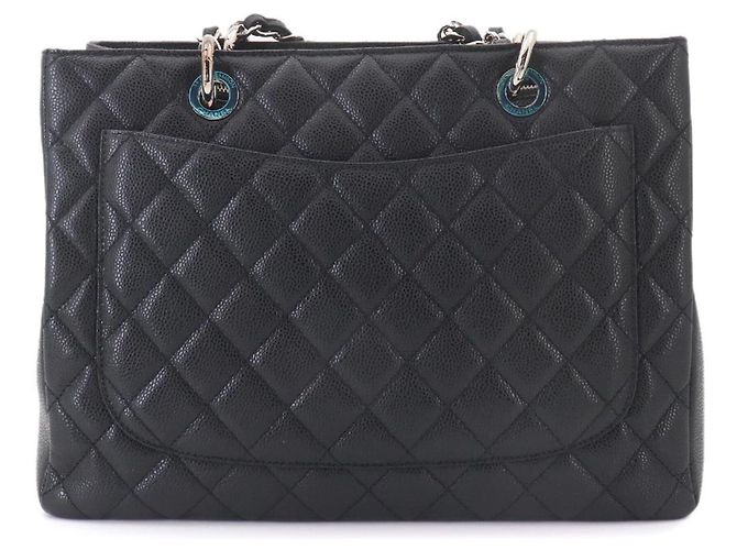 Borsa Tote Chanel Matelasse Grand Chain Nero - vista 3
