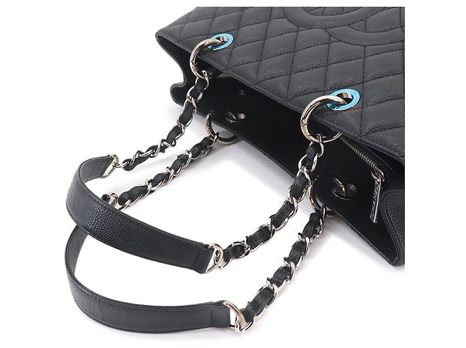 Borsa Tote Chanel Matelasse Grand Chain Nero - vista 6
