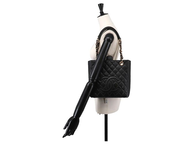 Borsa Tote Chanel Matelasse PST Chain Nero - vista 10