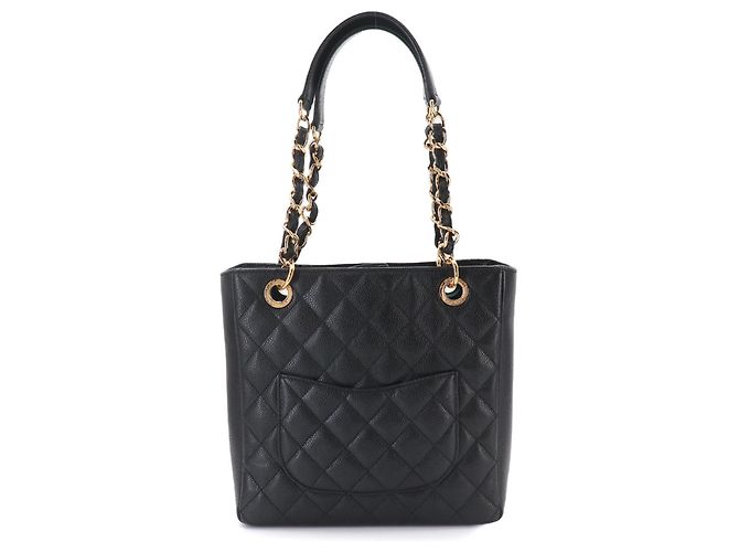 Borsa Tote Chanel Matelasse PST Chain Nero - vista 3