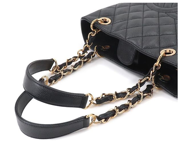 Borsa Tote Chanel Matelasse PST Chain Nero - vista 6