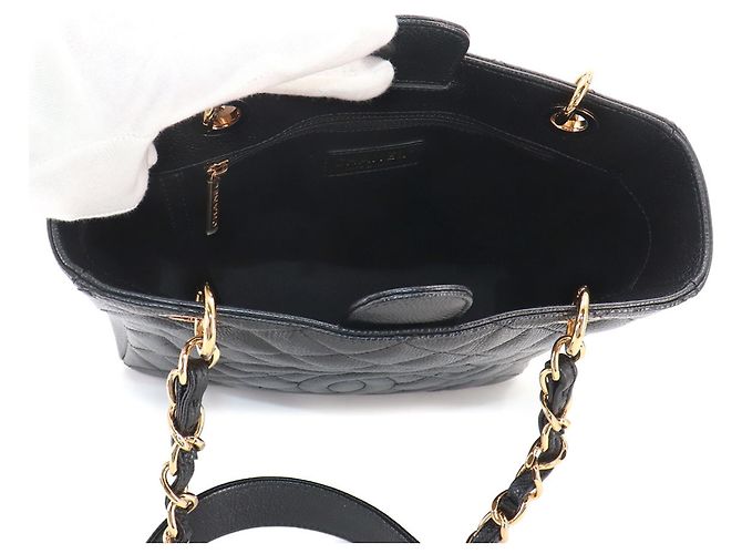Borsa Tote Chanel Matelasse PST Chain Nero - vista 7