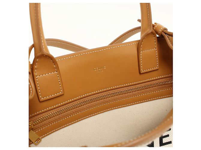 Céline CELINE Canvas Tote Bag in Weiß - Ansicht 4