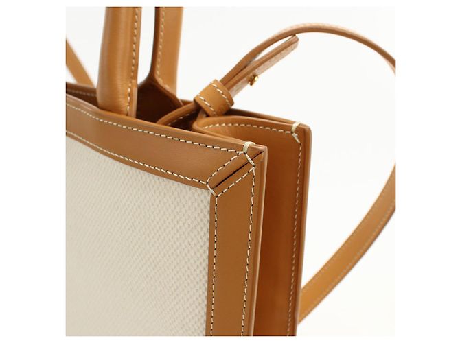 Céline CELINE Canvas Tote Bag in Weiß - Ansicht 5