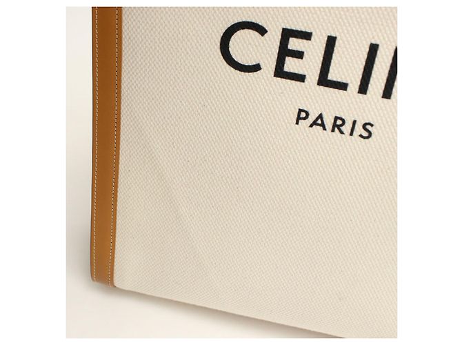 Céline CELINE Canvas Tote Bag in Weiß - Ansicht 7