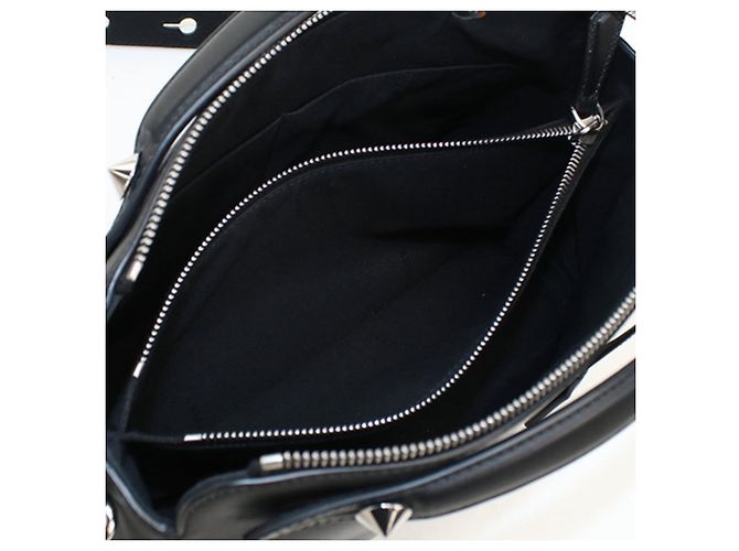 Borsa a mano Fendi in pelle di vitello nera Nero - vista 4