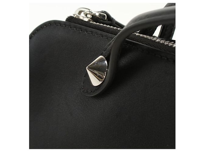 Borsa a mano Fendi in pelle di vitello nera Nero - vista 6