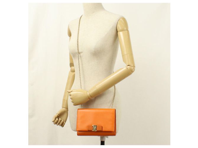 Borsa a tracolla arancione Salvatore Ferragamo - Ansicht 7