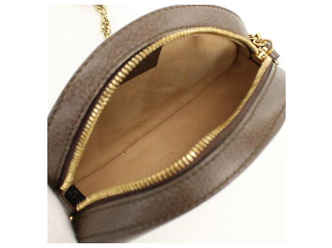 Borsa a Spalla con Catena Ophidia Gucci Beige - vista 3