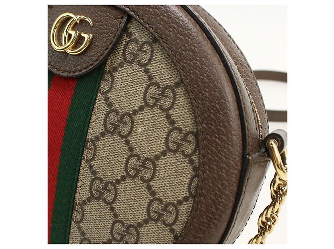 Borsa a Spalla con Catena Ophidia Gucci Beige - vista 7