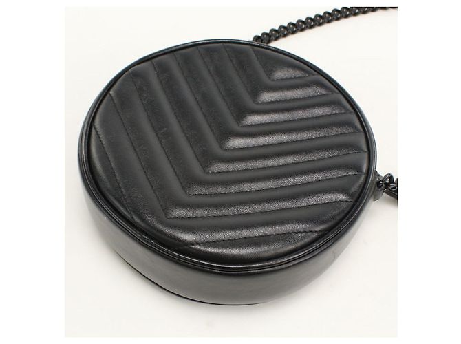 Borsa a tracolla in pelle di vitello Saint Laurent Nero - vista 2
