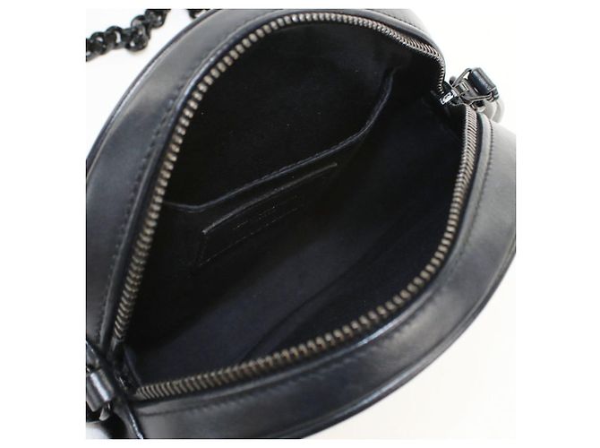 Borsa a tracolla in pelle di vitello Saint Laurent Nero - vista 3