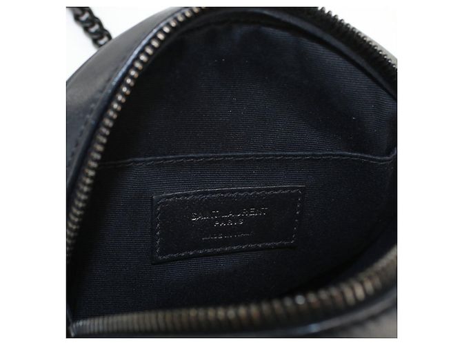 Borsa a tracolla in pelle di vitello Saint Laurent Nero - vista 6