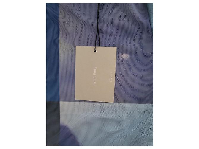 Autre Marque Top de punto transparente estampado Serapis Blanco Azul Gris Púrpura - vista 6