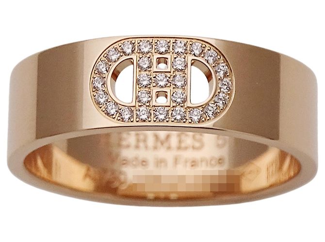 Hermès Hermes Ringband aus 18K Roségold Golden - Ansicht 2