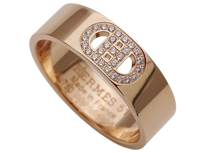 Hermès Hermes Ringband aus 18K Roségold Golden - Ansicht 4