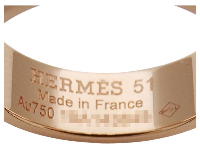 Hermès Hermes Ringband aus 18K Roségold Golden - Ansicht 5