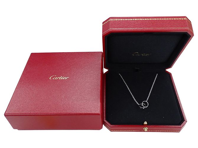 Colar Baby Love em ouro branco 18K Cartier Prata - vista 10