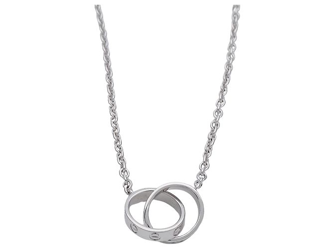 Colar Baby Love em ouro branco 18K Cartier Prata - vista 2