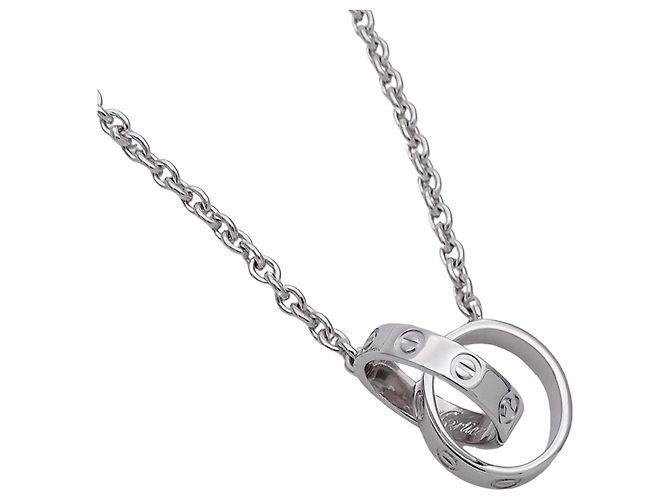 Colar Baby Love em ouro branco 18K Cartier Prata - vista 3