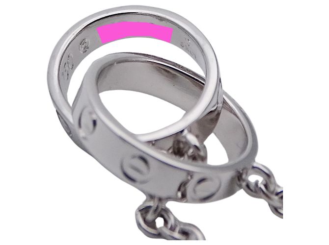 Colar Baby Love em ouro branco 18K Cartier Prata - vista 7