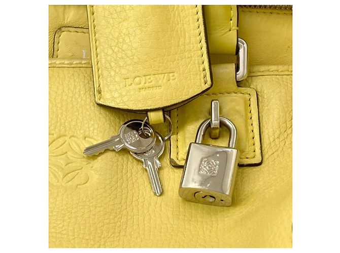 Borsa Loewe Amazona Giallo - vista 7