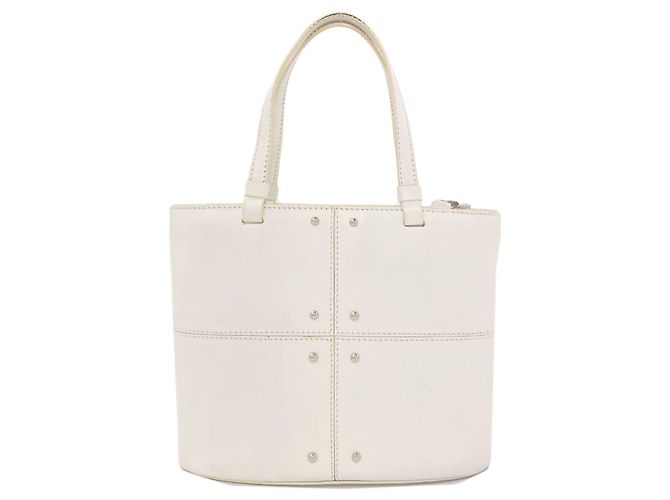 Borsa a 2 vie in pelle da donna Tod's Bianco - vista 2