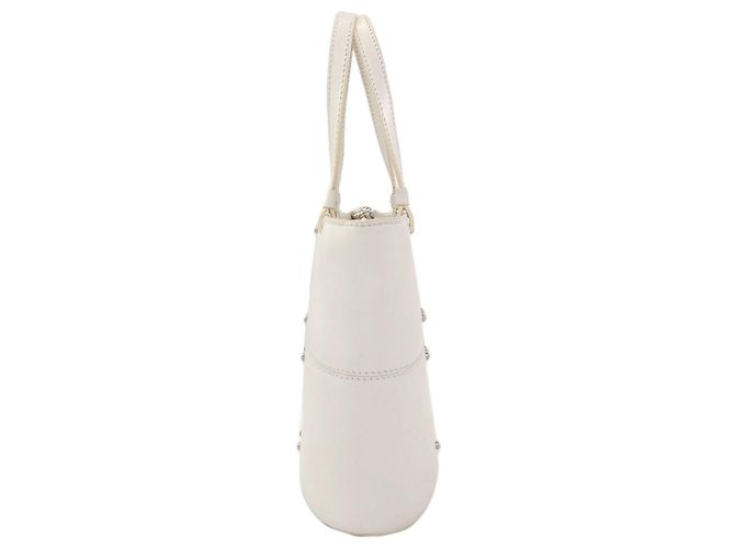 Borsa a 2 vie in pelle da donna Tod's Bianco - vista 3