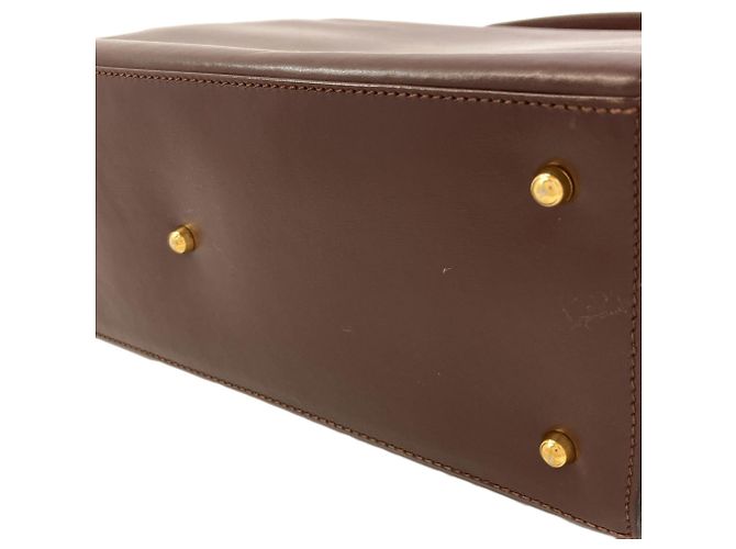Borsa a 2 vie in pelle Gucci Marrone - vista 23
