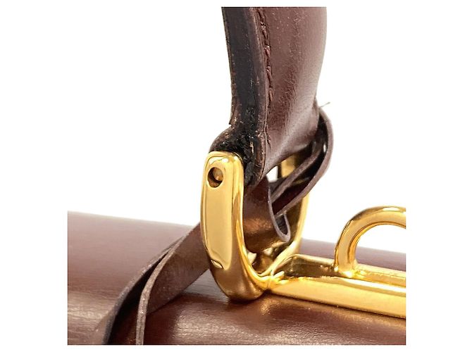 Borsa a 2 vie in pelle Gucci Marrone - vista 25
