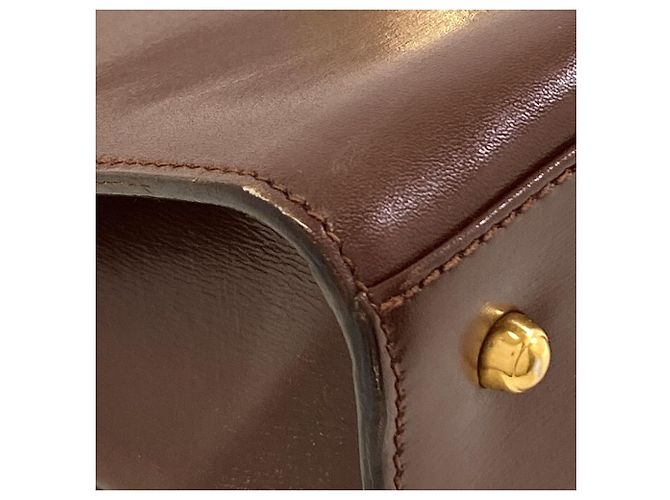 Borsa a 2 vie in pelle Gucci Marrone - vista 26
